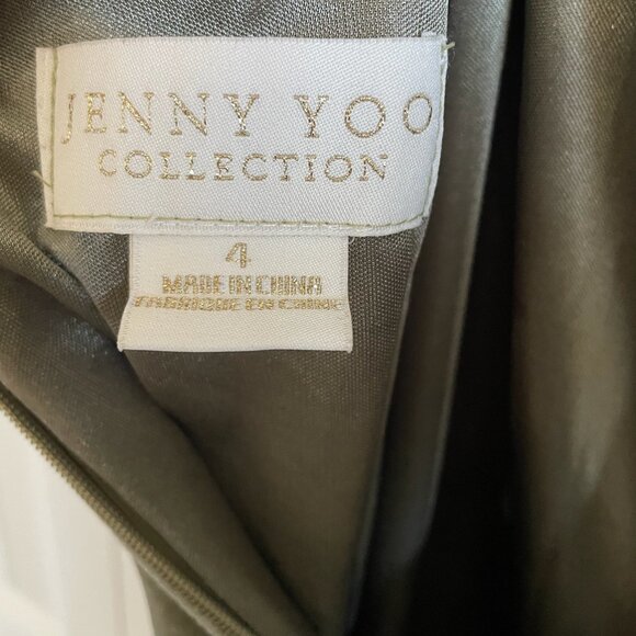 Jenny Yoo Sage velvet Sabrina Dress - Picture 4 of 6